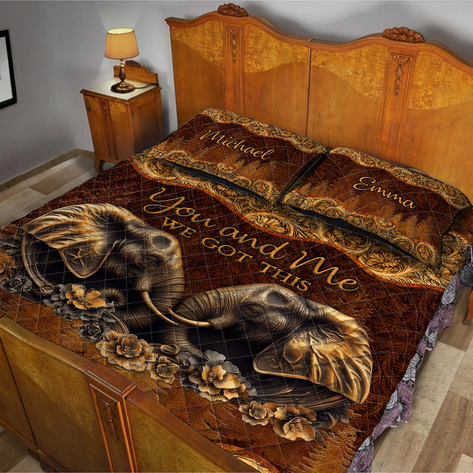 You & Me - Personalized Couple Quilt Set