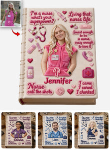 Nurse Journal - Personalized Nurse Leather Journal