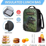 Dinosaur - Personalized Kid Backpack Lunch Bag Pencil Case Set