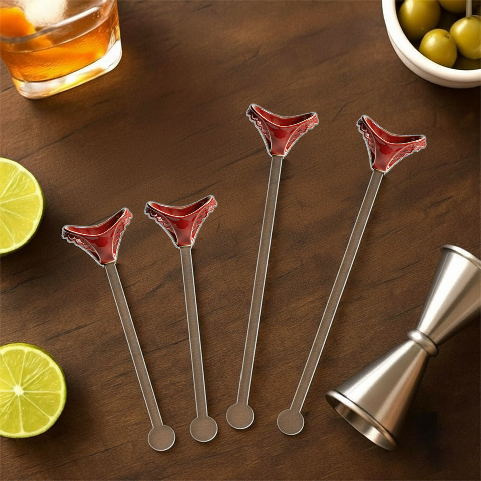 Perfect Gift For Him - Personalized Spicy Couple Set Accent Mug with Acrylic Stirrers