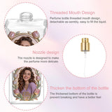 Custom Photo - Birth Month Flower - Personalized Self Love Refillable Perfume Bottle