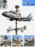 Pilot The Dream Job - Personalized Pilot Weather Vane