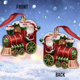Merry Christmas 2025, Christmas Train - Personalized Family Ornament