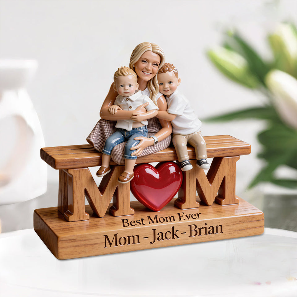Custom Any Photo - Forever Link Together - Personalized Mother Custom Shaped Acrylic Plaque