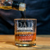 Father's Day Gift - Personalized Father Whiskey Decanter Set