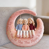 I Love You - Personalized Mother Premium Faux Fur Pillow