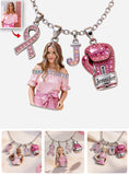 Breast Cancer Survivor - Personalized Breast Cancer Awareness Metal Necklaces With Pendants
