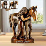 Horse Lovers - Personalized Horse Custom Shaped Acrylic Plaque
