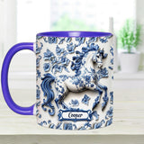 Porcelain Horse - Personalized Horse Accent Mug