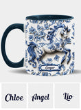Porcelain Horse - Personalized Horse Accent Mug