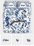 Beautiful Horse - Personalized Horse Quilt Set