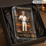 Whiskey And Cigar - Personalized Whisky Custom Shaped Acrylic Plaque
