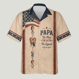 The Man The Myth The Legend - Personalized Grandpa Hawaiian Shirt