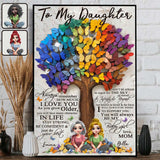 To My Daughter - Personalized Daughter Canvas And Poster