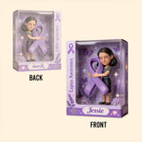 Purple Fighter - Personalized Lupus Awareness Custom Shaped Acrylic Plaque