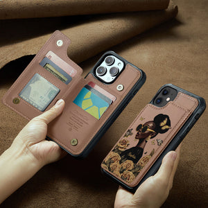 Empowered Beauty - Personalized African American Wallet Phone Case