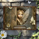 Welcome To My Garden - Personalized Gardening Rectangle Metal Sign