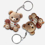 I Love You Mom - Personalized Mother Keychain