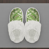 Love Frog - Personalized Frog Slippers With Fur Lining