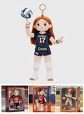 Custom Any Photo, Any Sport - Personalized Volleyball Plush Keychain