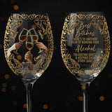 Best B*tches - Personalized Bestie Wine Glass With Long Stem