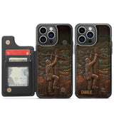 Strongest Lineman - Personalized Lineman Fully Printed Wallet Phone Case