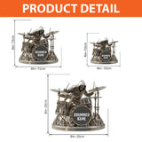 Cool Drummer - Personalized Drummer Custom Shaped Acrylic Plaque