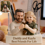 Best Friends For Life - Personalized Father Acrylic Pen Holder