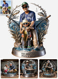 Custom Any Photo Gift For Fishing Dad/Grandpa - Personalized Fishing Custom Shaped Acrylic Plaque