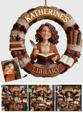 Any Photo Love Books - Personalized Book Custom Shaped Wood Sign
