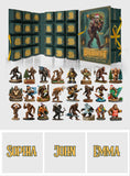 Adventure Awaits - Personalized Hiking Folded Advent Calendar With Ornaments