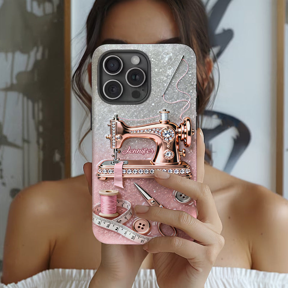Love Sewing - Personalized Sewing Full Print Phone Case