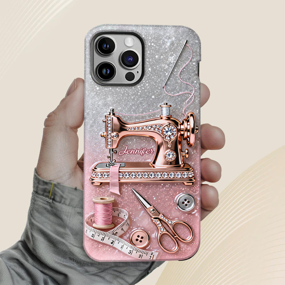 Love Sewing - Personalized Sewing Full Print Phone Case