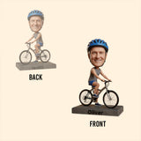Bicycle Bobblehead - Personalized Cycling Custom Shaped Acrylic Plaque