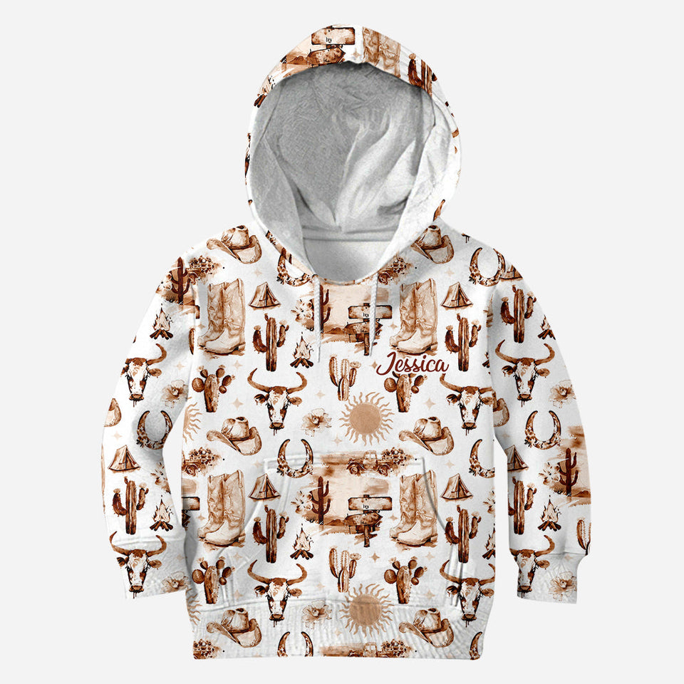 Cowgirl Spirit - Personalized Cowgirl Hoodie and Leggings