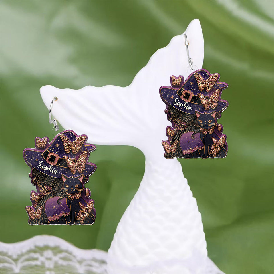 Magical Witch Hocus Pocus - Personalized Witch Earrings