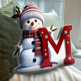 Merry Christmas - Personalized Family Faux Fur Shaped Pillow