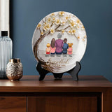 Grandkids Make Life More Grand - Personalized Grandma Ceramic Round Plate