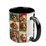 Merry Woofmas - Personalized Dachshund Accent Mug