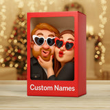 (TEST)Funny Gift Cartoonish Exaggerated Mascot Style - Personalized Couple Custom Shaped Acrylic Plaque (Copy)