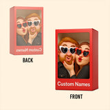 (TEST)Funny Gift Cartoonish Exaggerated Mascot Style - Personalized Couple Custom Shaped Acrylic Plaque (Copy)