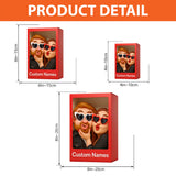 (TEST)Funny Gift Cartoonish Exaggerated Mascot Style - Personalized Couple Custom Shaped Acrylic Plaque (Copy)
