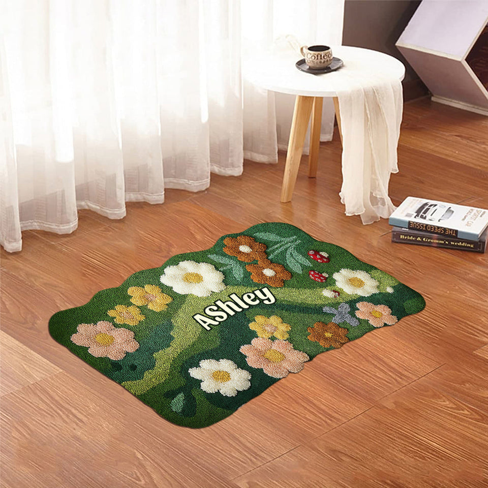 Love Garden - Personalized Gardening Shaped Doormat/ Rug