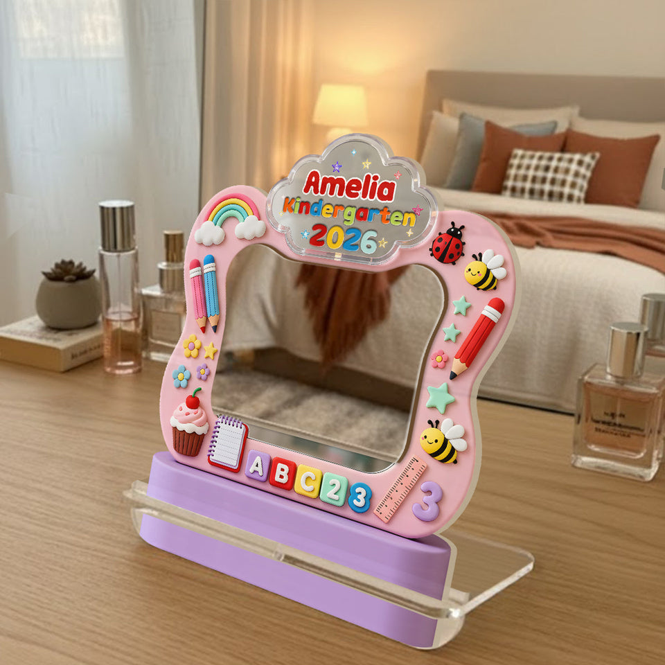 Back To School - Personalized Kid Desk Mirror