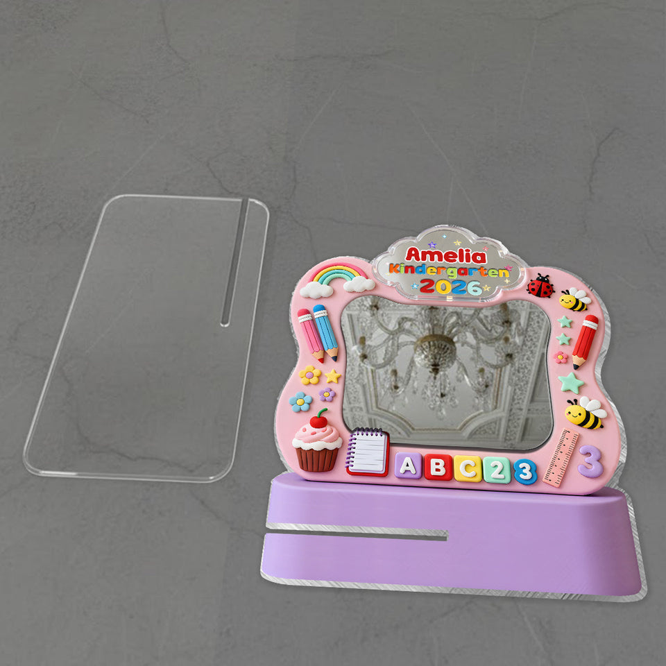 Back To School - Personalized Kid Desk Mirror