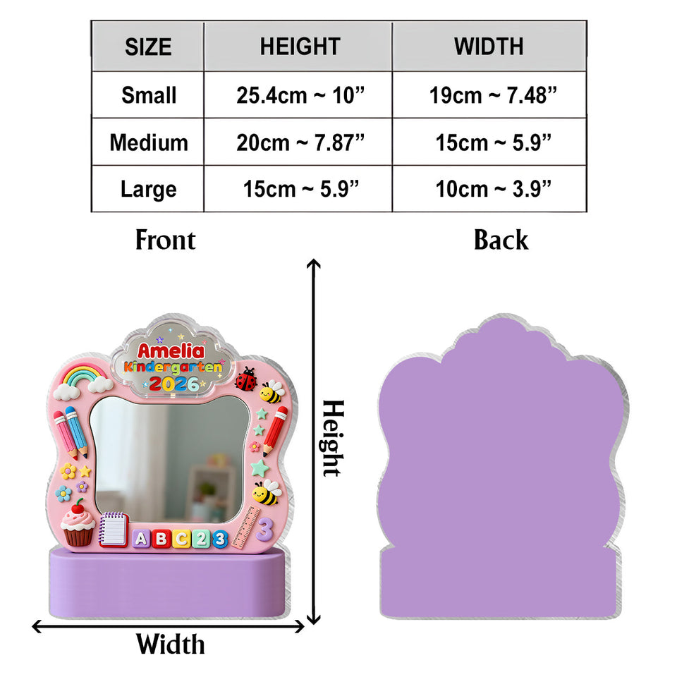 Back To School - Personalized Kid Desk Mirror