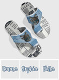 Denim Sugar Skull Footwear - Personalized Skull Open Toe Sandals