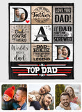 World's Best Dad - Personalized Father Blanket