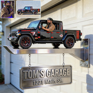 Custom Garage Sign - Personalized Car Lover Wooden Wall Mount Sign