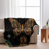 Love Butterflies - Personalized Butterfly Blanket